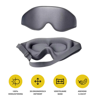 Ergonomisch Slaapmasker met Volledige Lichtblokkering