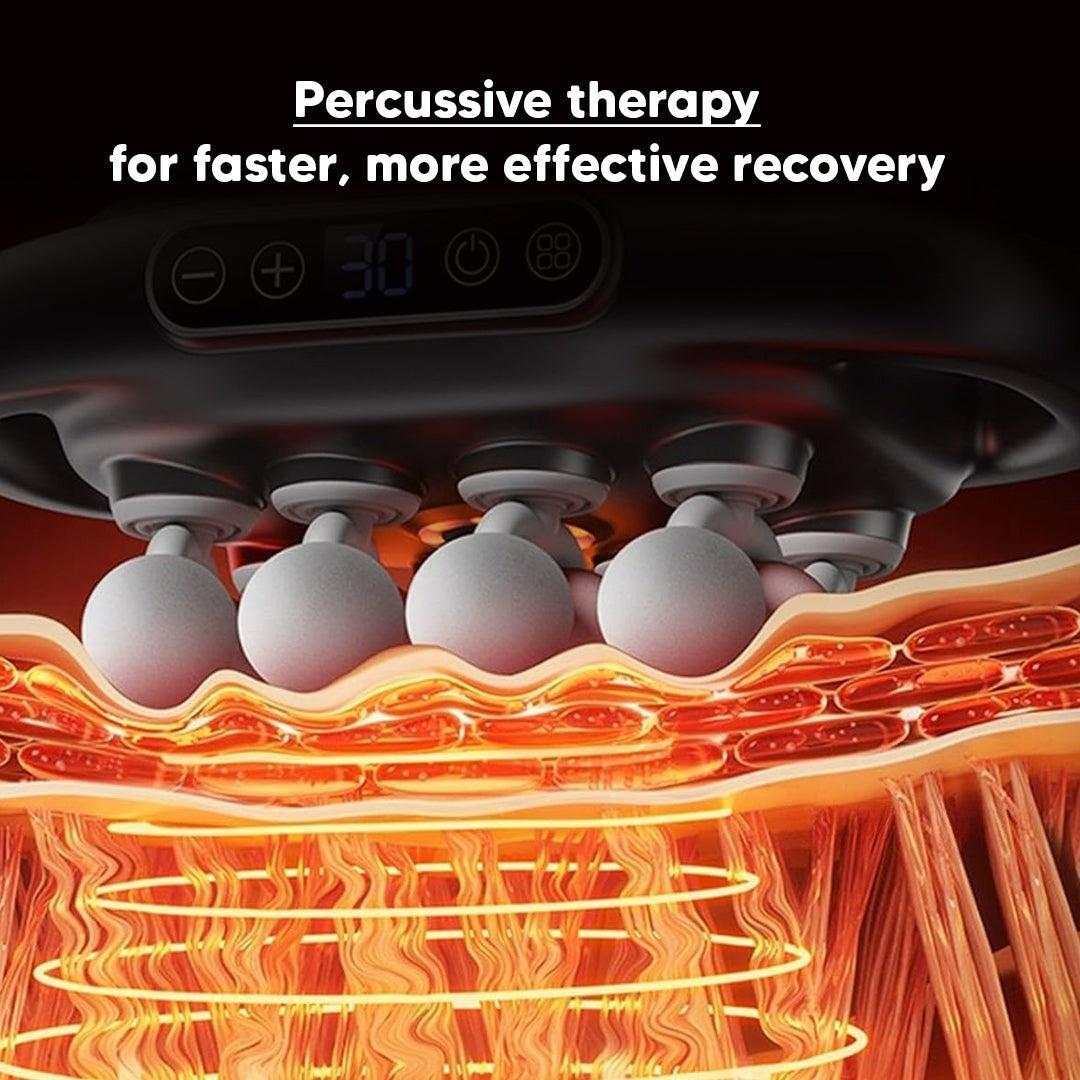 Deep Tissue Massage Gun 16 Heads with Heat Therapy